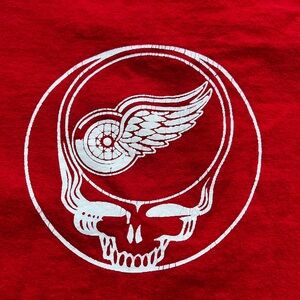 Men’s Detroit Red Wings T • Skull